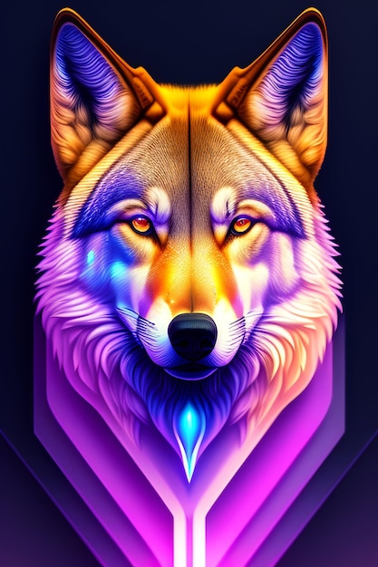 Arte digitale selezionata per la Wolf art