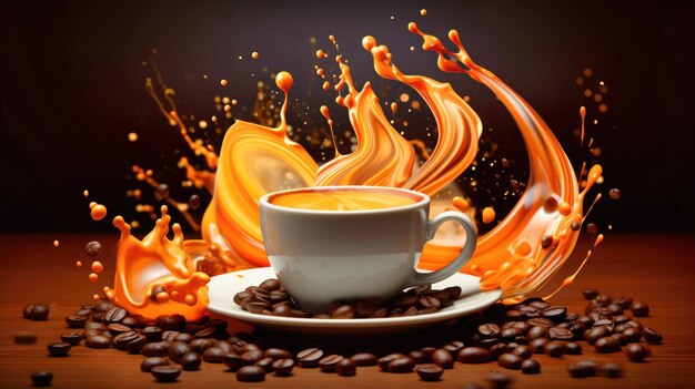 arte evocativa il vibrante mondo del caffè dal raccolto alla tazza