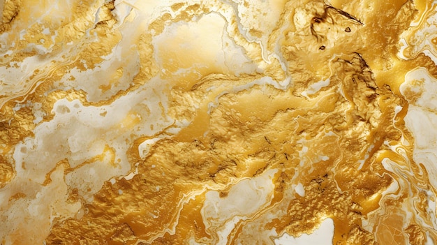 Arte fluida dorata, vernice marmorizzata, sfondo testurato