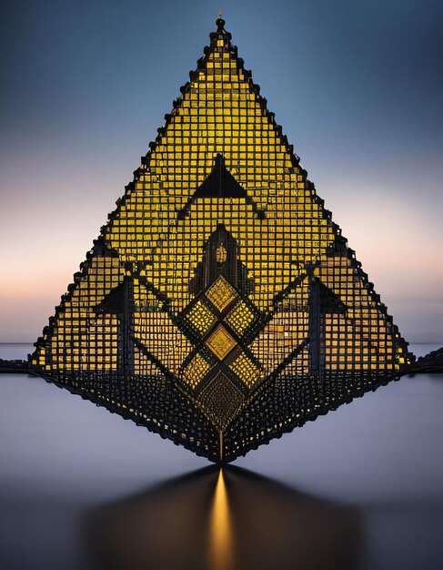 Arte frattale del triangolo kaleidoscopico di Sierpinski