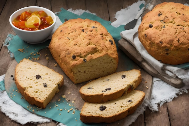 Arte generativa del Soda Bread irlandese fatto in casa da AI