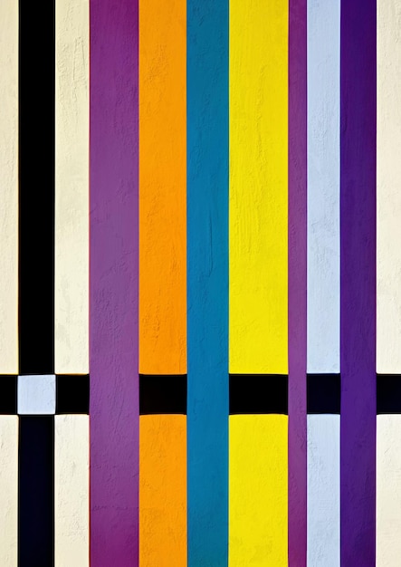 Arte stampabile su tela colorata pittura geometrica retrò