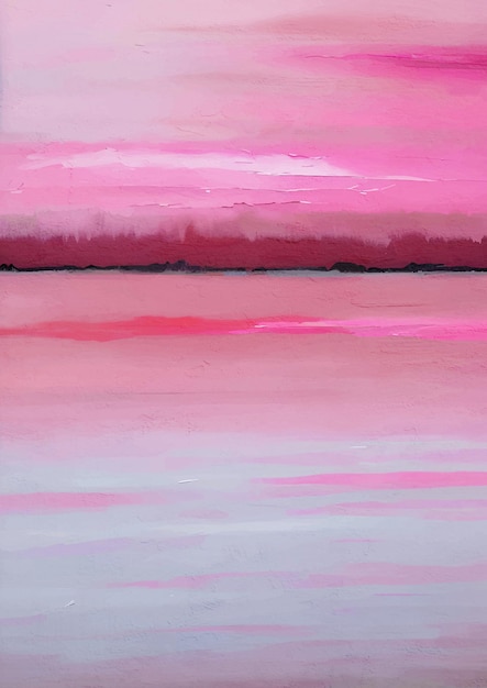 Arte stampabile su tela per pittura di paesaggio astratto rosa pastello