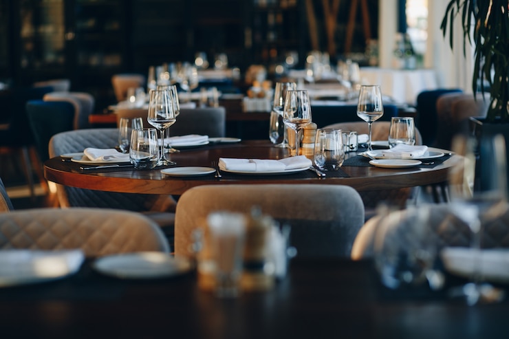 Foto articoli per la tavola bella tavola nel ristorante