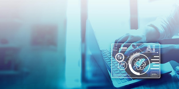 artificial intelligence AI artificial things brain circuit Customer service data engineering and artificial intelligence AI prompt assignment technology AI chatbot and business intelligence