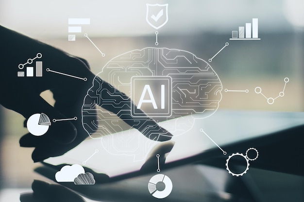 Artificial intelligence and innovation concept