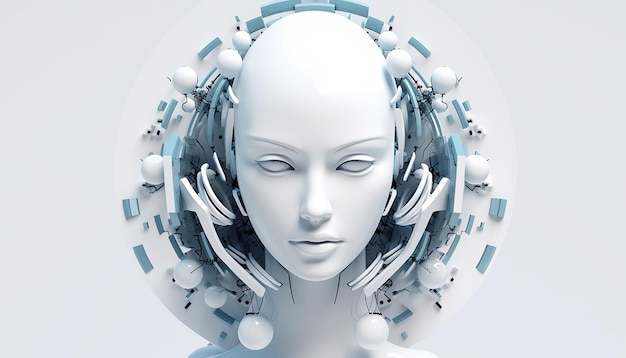 artificial intelligence logo minimalist 3d ai simple and white background ultra high quality and