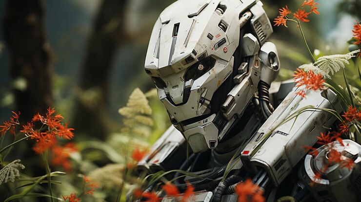 Photo artificial intelligence tech hd 8k wallpaper stock photographic image