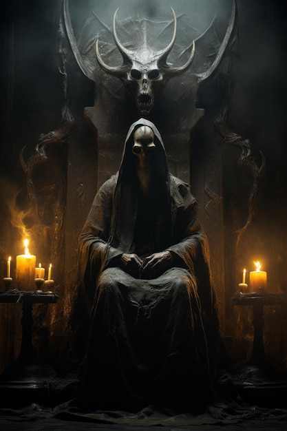 Artwork dell'album Black Metal che raffigura un antico culto satanico di Moloch 3