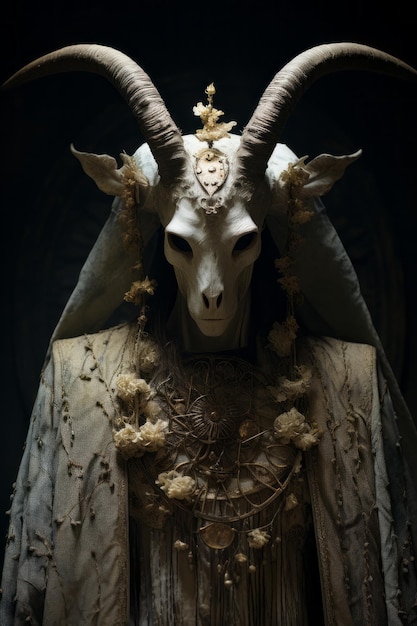 Artwork di album black metal raffigurante un antico culto satanico di Moloch 37