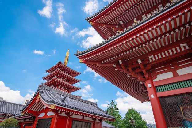 Asakusa, Tokyo, Giappone - 19 giugno 2018 - Sensoji è un antico tempio buddista di giorno ad Asakusa, Tokyo, Giappone.