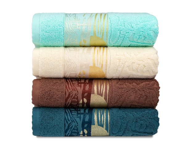 asciugamani di spugna multicolori