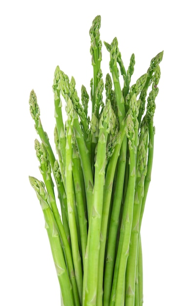 Asparagi su sfondo bianco