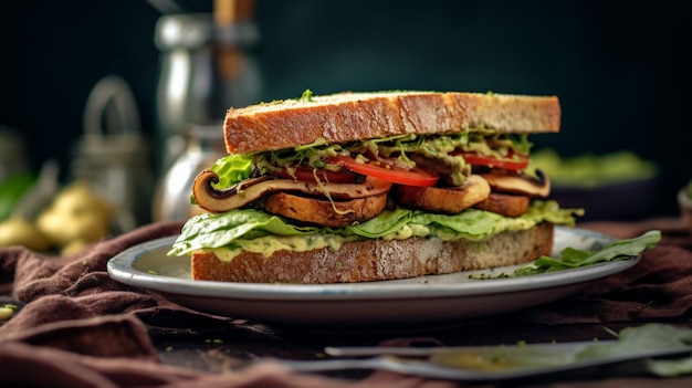 Assapora un panino vegano dal ripieno generoso