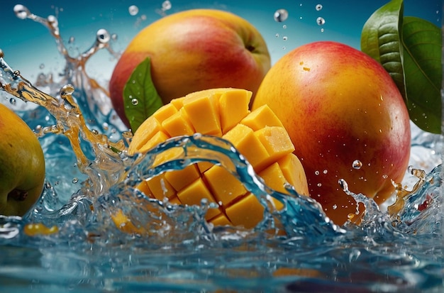 Assaporate la dolcezza dello splash di mango