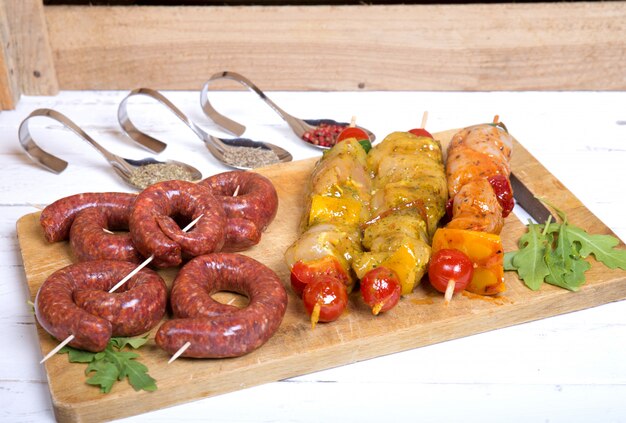 Assortimento di carne per barbecue