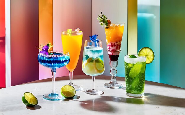 Assortimento di mocktail