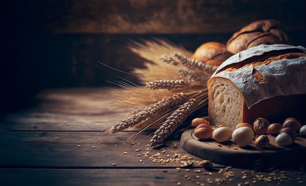 Assortimento di pane cotto