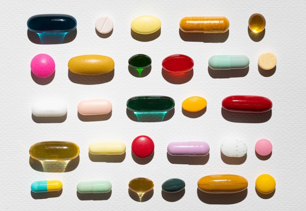 Assortiti vari tipi di pillole