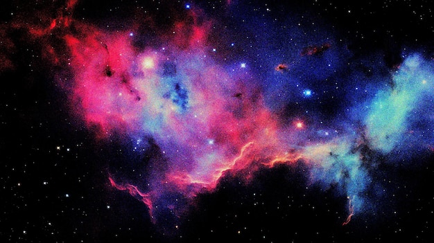 astratta nebulosa spazio esterno sfondo con grana e texture di rumore per intestazione poster banner backdro