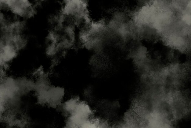 Astratta polvere reale che galleggia su uno sfondo nero
