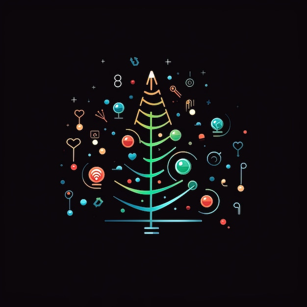 astratto albero di Natale