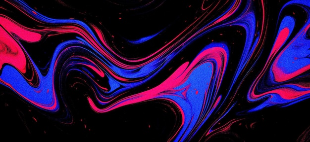 astratto blu rosso nero sfondo liquido con texture di grano e rumore per il poster di intestazione