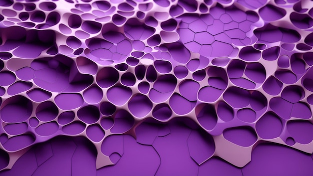 Astratto colore viola 3d texture voronoi motivi sovrapposti disegno di sfondo