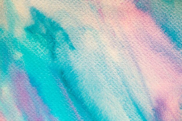Astratto dipinto a mano pennello acquerello colorato sfondo bagnato su carta fatto a mano color pastello texture art per sfondi creativi o opere d'arte di design