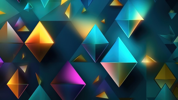 Astratto poligono irregolare backgroundtriangle low poly pattern Generativo ai