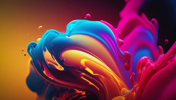 Foto astratto sfondo di colore brillante ia generativa