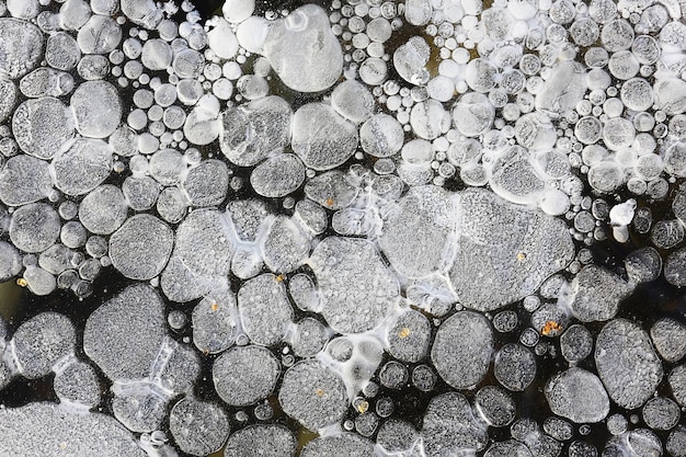 astratto sfondo di pozzanghera di ghiaccio, blu freddo stagionale invernale