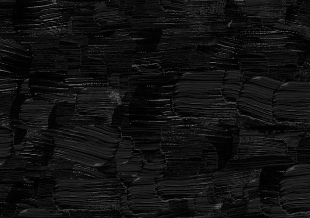 Astratto sfondo nero da pennellate e macchie illustrazione digitale