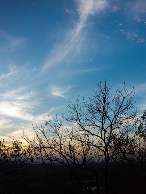 Astratto sfondo nuvoloso belle striature naturali di cielo e nuvolexAbeautiful paesaggio naturale