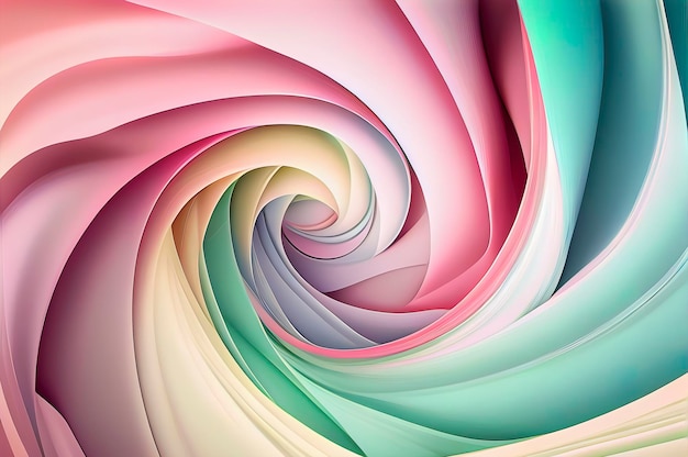 Astratto twirling colori pastello come sfondo
