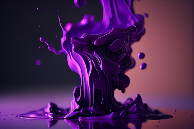 Astratto viola paintgenerative ai