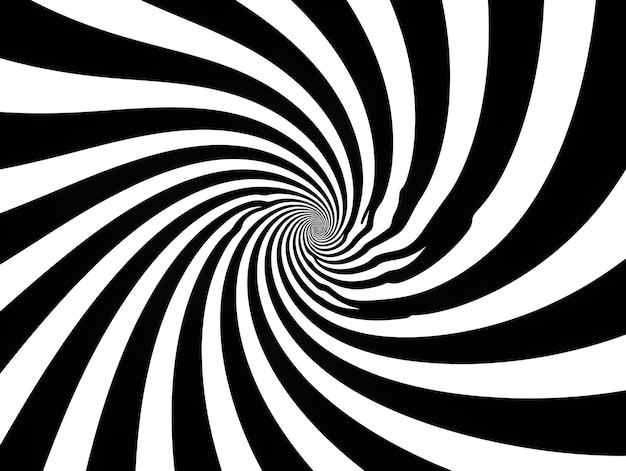 astrazione sfondo bianco e spirale nera