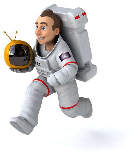 Astronauta divertente - Illustrazione 3D