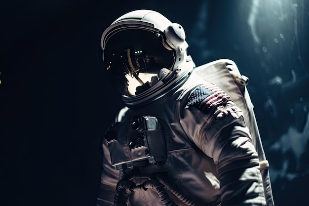 Astronauta nello spazio Illustrazione AI GenerativexA
