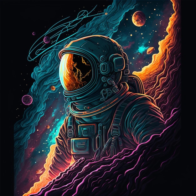 Astronauta nello spazio