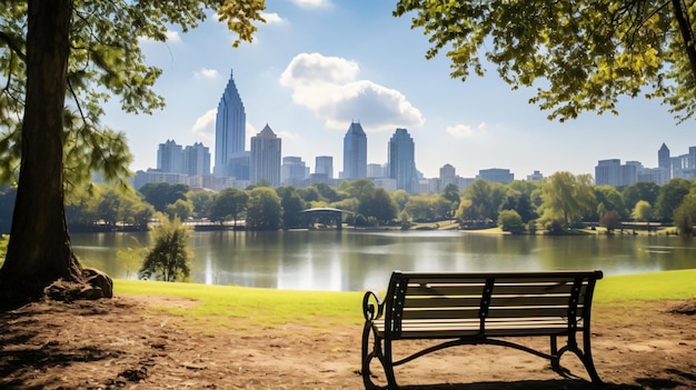 Atlanta Georgia Stati Uniti con vista sul parco piemontese