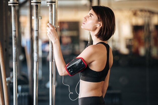 atleta di giovane donna