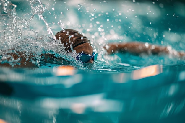 Atleta di nuoto Generate Ai