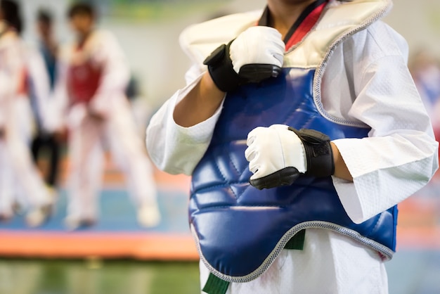 Atleti bambini Taekwondo.