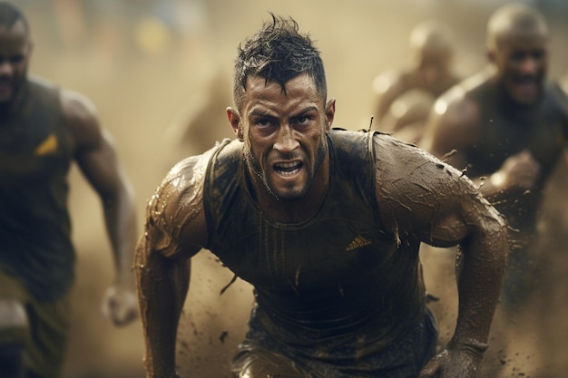 Atleti in azione durante lo sport