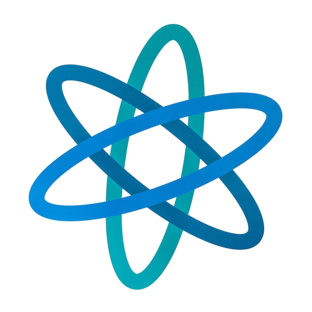 Atomo scientifico adesivo png sfondo trasparente