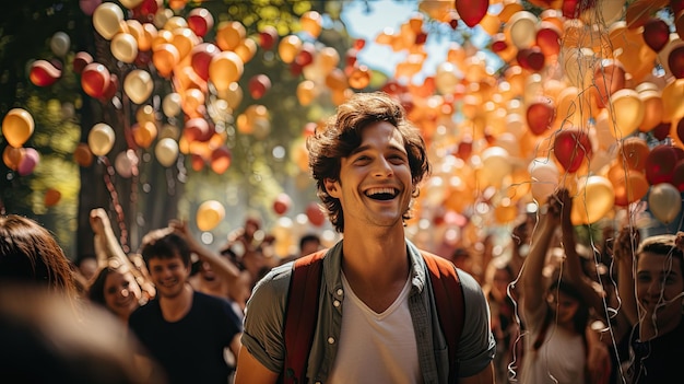 Attività di amicizia felice e divertente