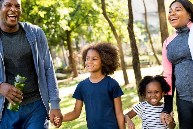 Attività fisica Famiglia all&#39;aria aperta Vitalità sana