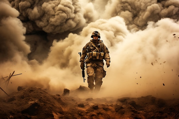 Attraverso il fumo e la cenere documentano fotografie di guerra