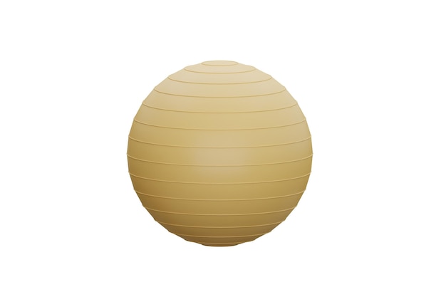 Attrezzature palestra Yoga Ball isoled sfondo bianco rendering 3d